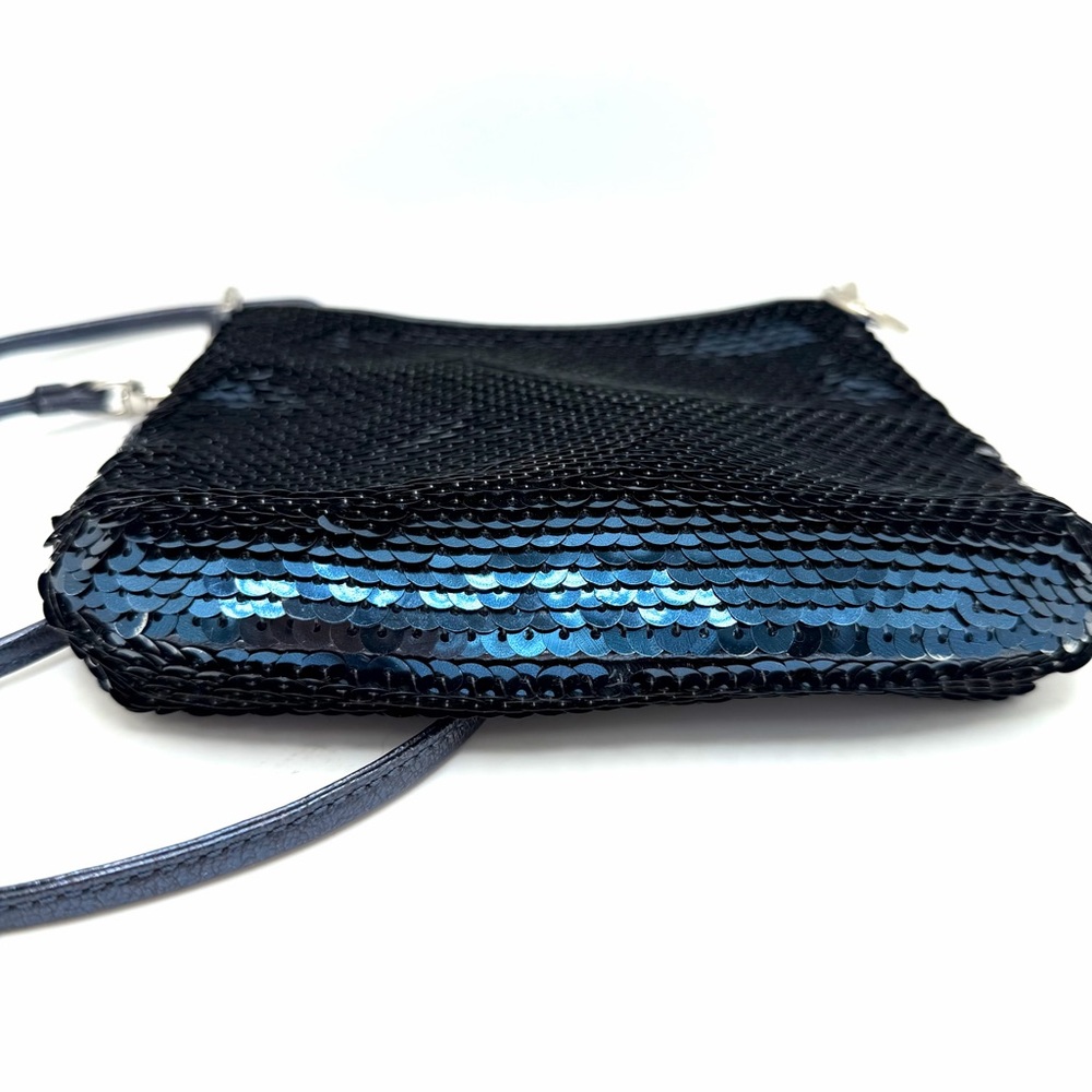 Vintage Coach Poppy Blue Sequin Crossbody Bag | Y2K Era - Picture 7 of 9